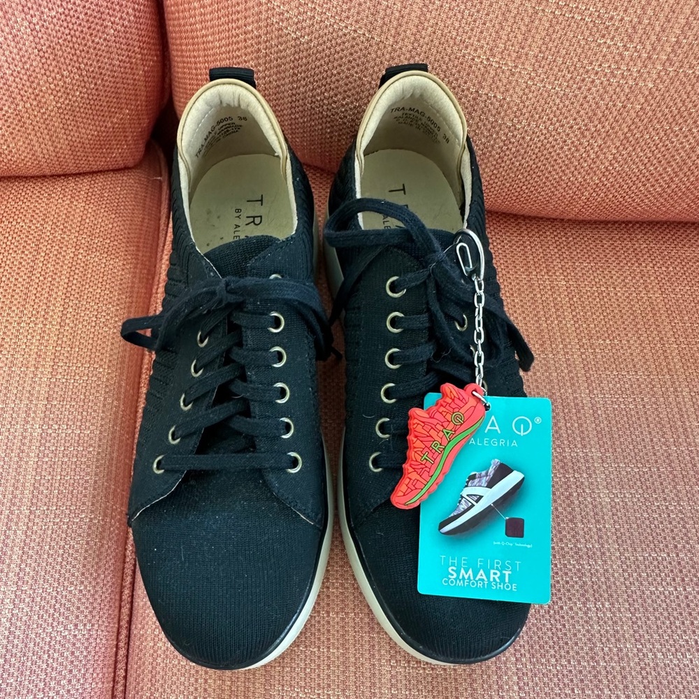 Traq by Alegria Black Sneakers